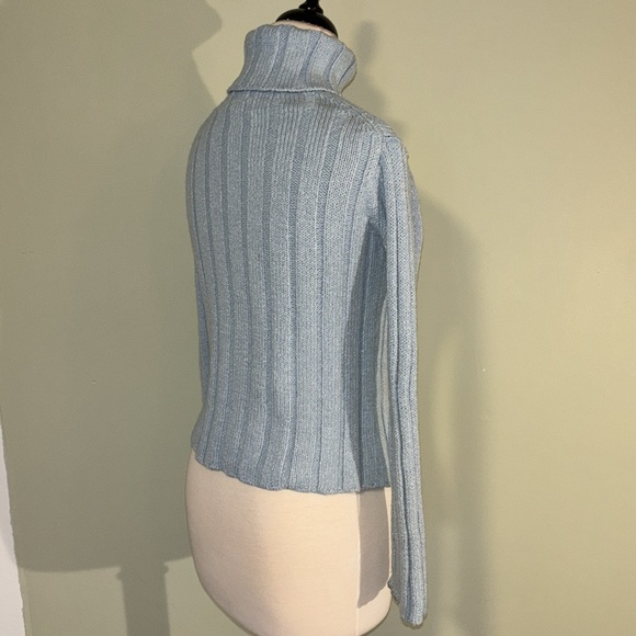 GAP XXL (14-16) girls. Light blue knitted turtleneck sweater - Picture 6 of 10